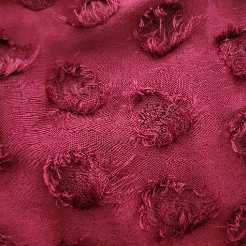 NWT AnthropologieXL  Sachin & Babi Rosette Textured Sleeveless Burgundy Top - Picture 9 of 9